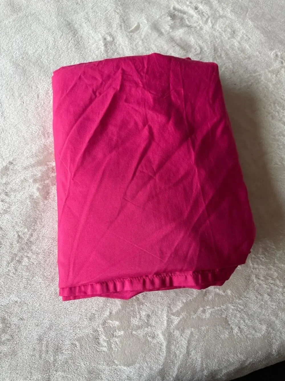 Mainstays Hot Pink Fuchsia Flat Sheet Full Size